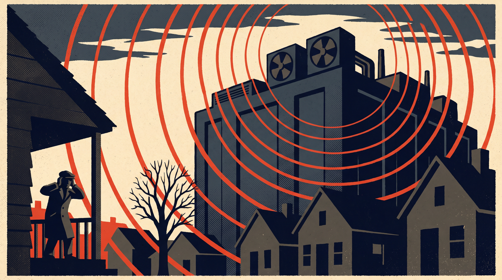 Data Center Noise and Their Effects Communities